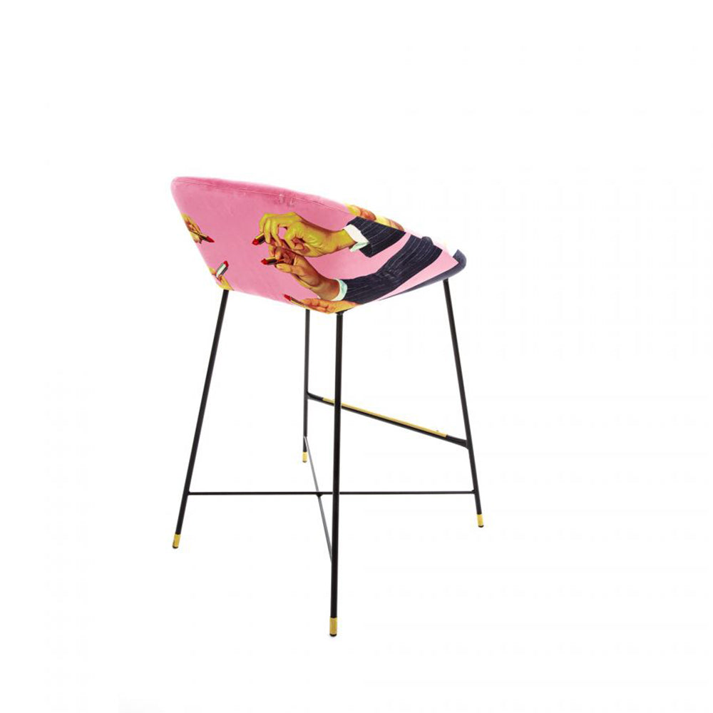 Barhocker LIPSTICKS in pink von Seletti