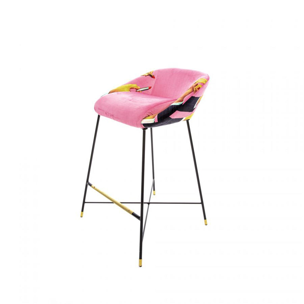 Barhocker LIPSTICKS in pink von Seletti