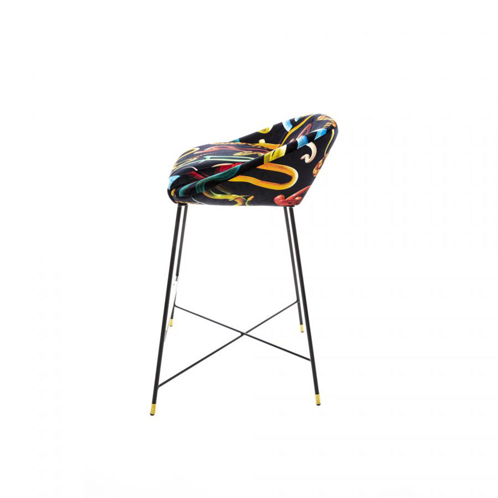 Barhocker SNAKES mehrfarbig von Seletti