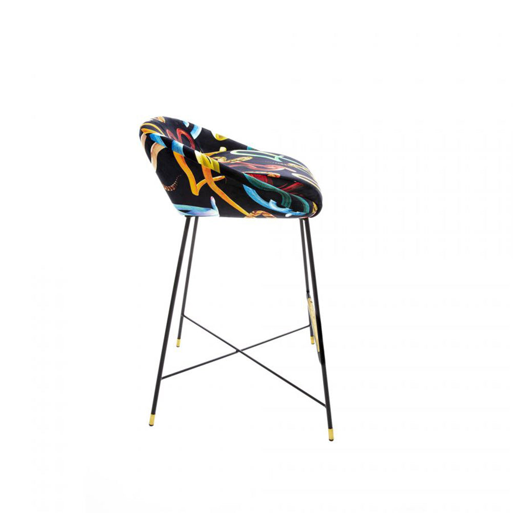 Barhocker SNAKES mehrfarbig von Seletti