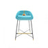 Barhocker DRILL in türkis-blau von Seletti