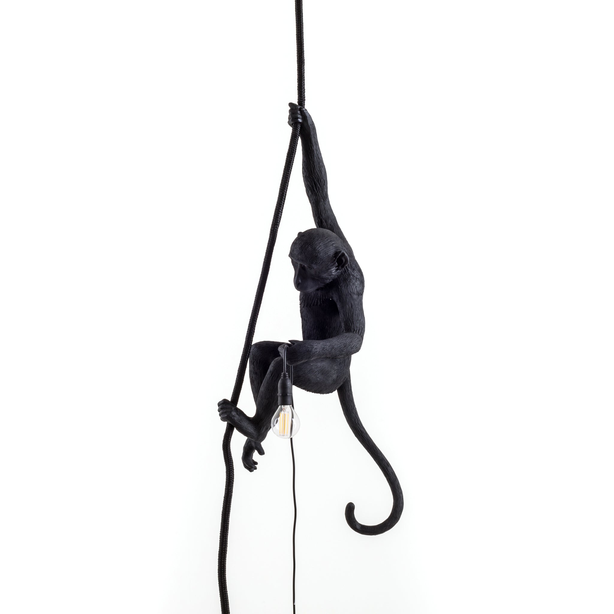 Seletti Monkey Lamp Black Ceiling Version – Designerlampe in Schwarz