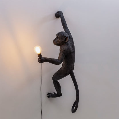 Seletti Hanging Monkey Lamp – schwarze Wandlampe