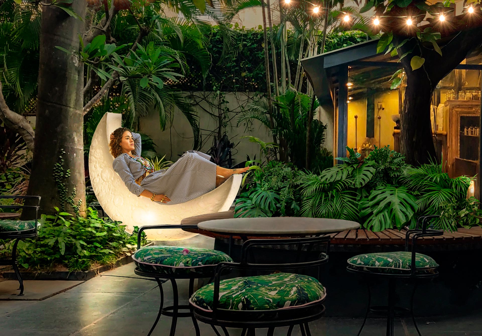 Seletti My Moon Lamp – leuchtendes Sitzobjekt