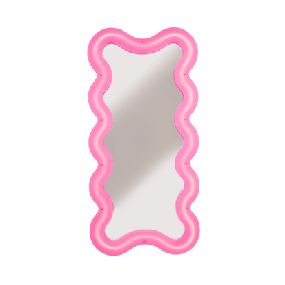 Seletti Supercurve Mirror Tall – pinker Designer-Wandspiegel