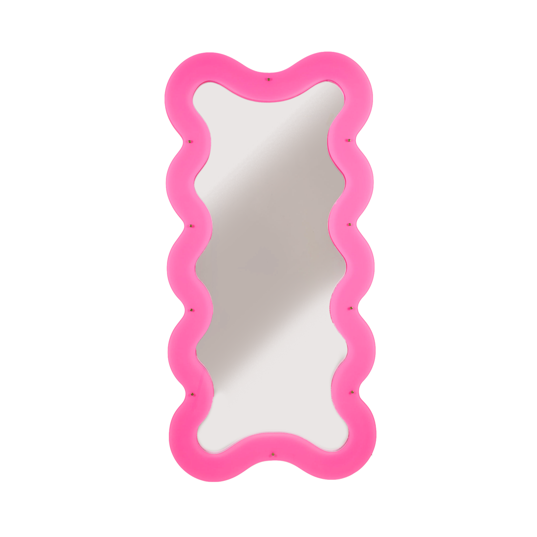 Seletti Supercurve Mirror Tall – Designer-Spiegel in Pink