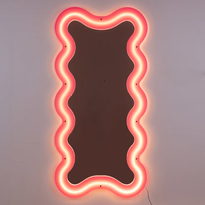 Seletti Supercurve – verspielter Spiegel mit Neonrahmen