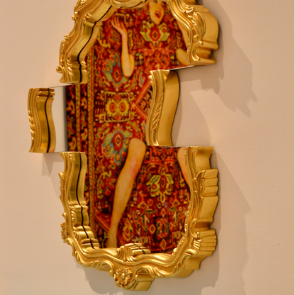 Goldener Spiegel im barocken Stil von Seletti