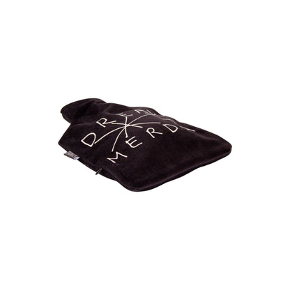 Designer-Wärmflasche DREAM MERDA von Seletti in Braun mit kontrastierendem Aufdruck