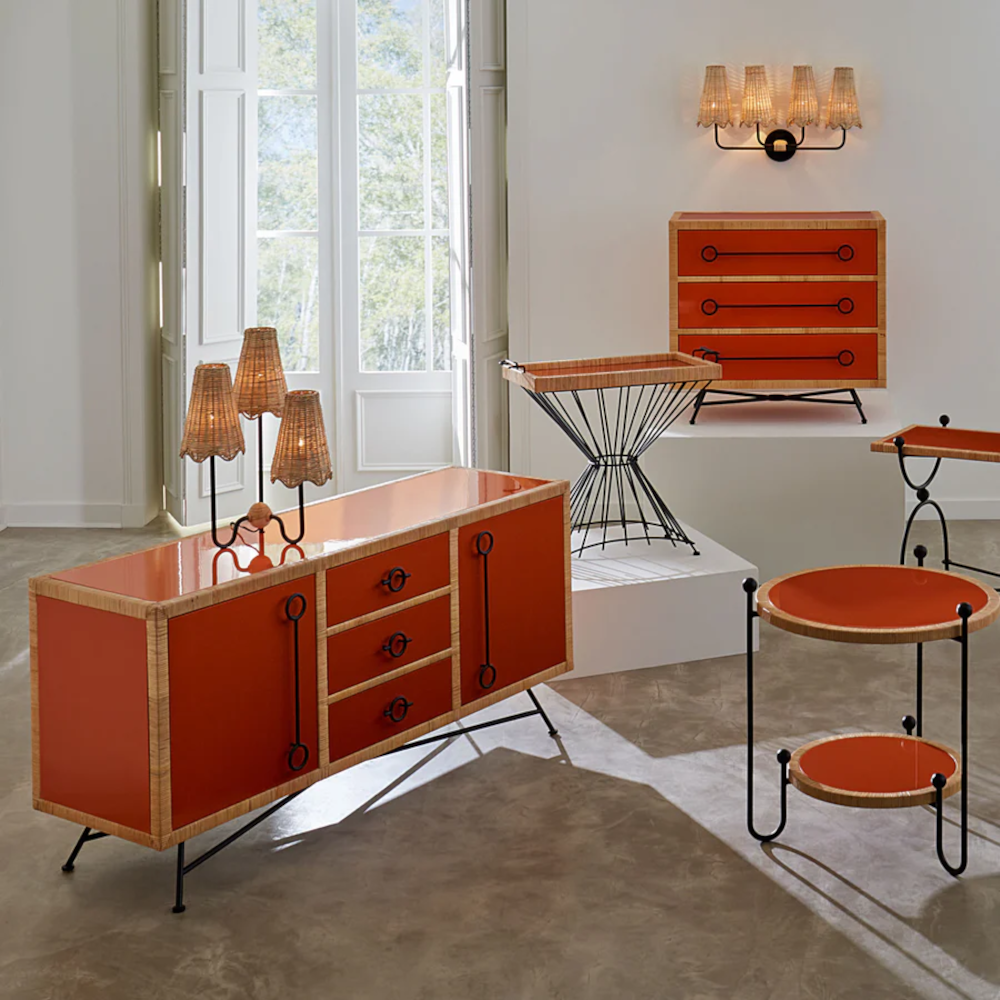 Serviertisch WELLINGTON orange von Jonathan Adler