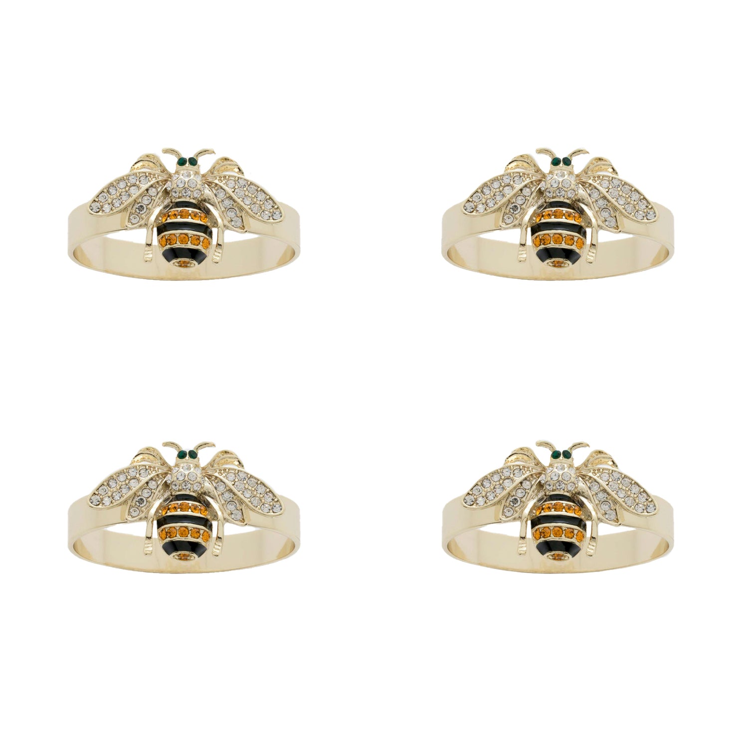 Serviettenringe 4er-Set Biene von Joanna Buchanan