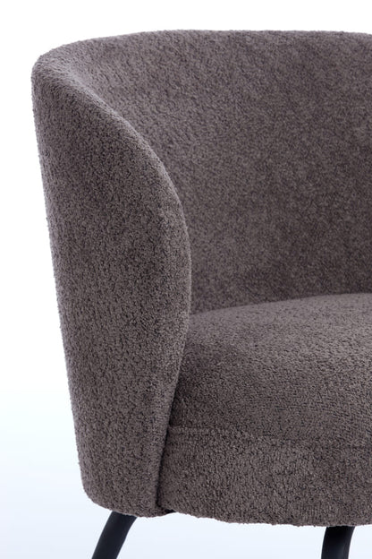 Sessel DIEYDA braun schwarz 67x68x72cm