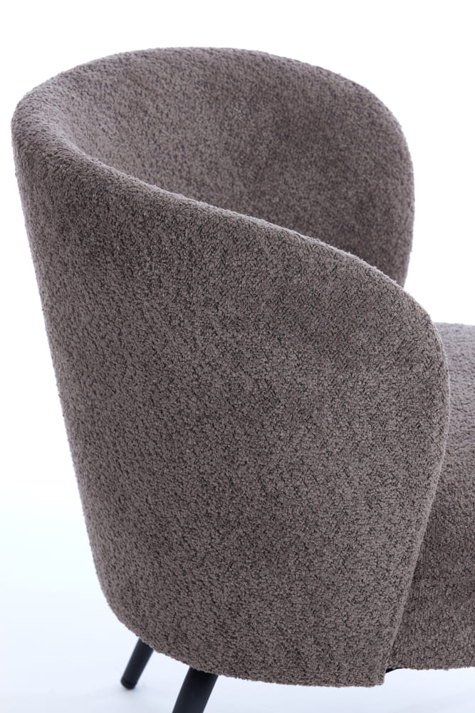 Sessel DIEYDA braun schwarz 67x68x72cm