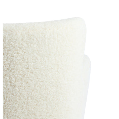 Lounge-Stuhl mit elegantem Look in creme weiß