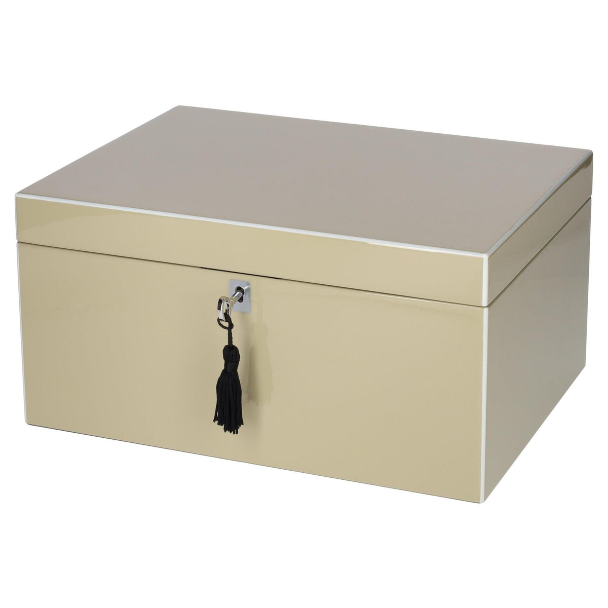 TANG L Sandstone Jewelry Box with Lock: Stylish Jewelry Storage