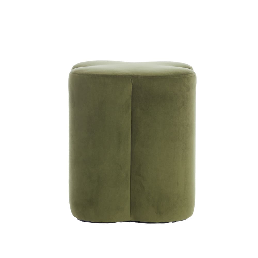 Sitzpouf NALANI 38x38x45cm velvet olivgrün