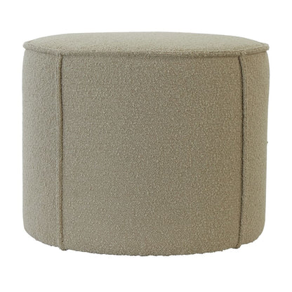 Sitzpouf  HAELEY Ø50x40 cm bouclé hell karamell