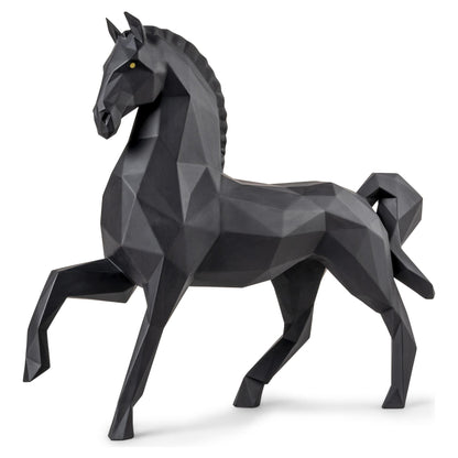 Pferdeskulptur HORSE Skulptur von Lladró in mattem Schwarz