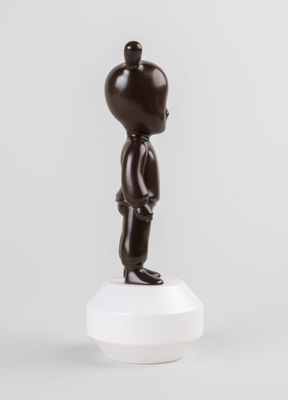 Lladró-Figur „The Guest“ mit glatter Oberfläche und warmem Farbton