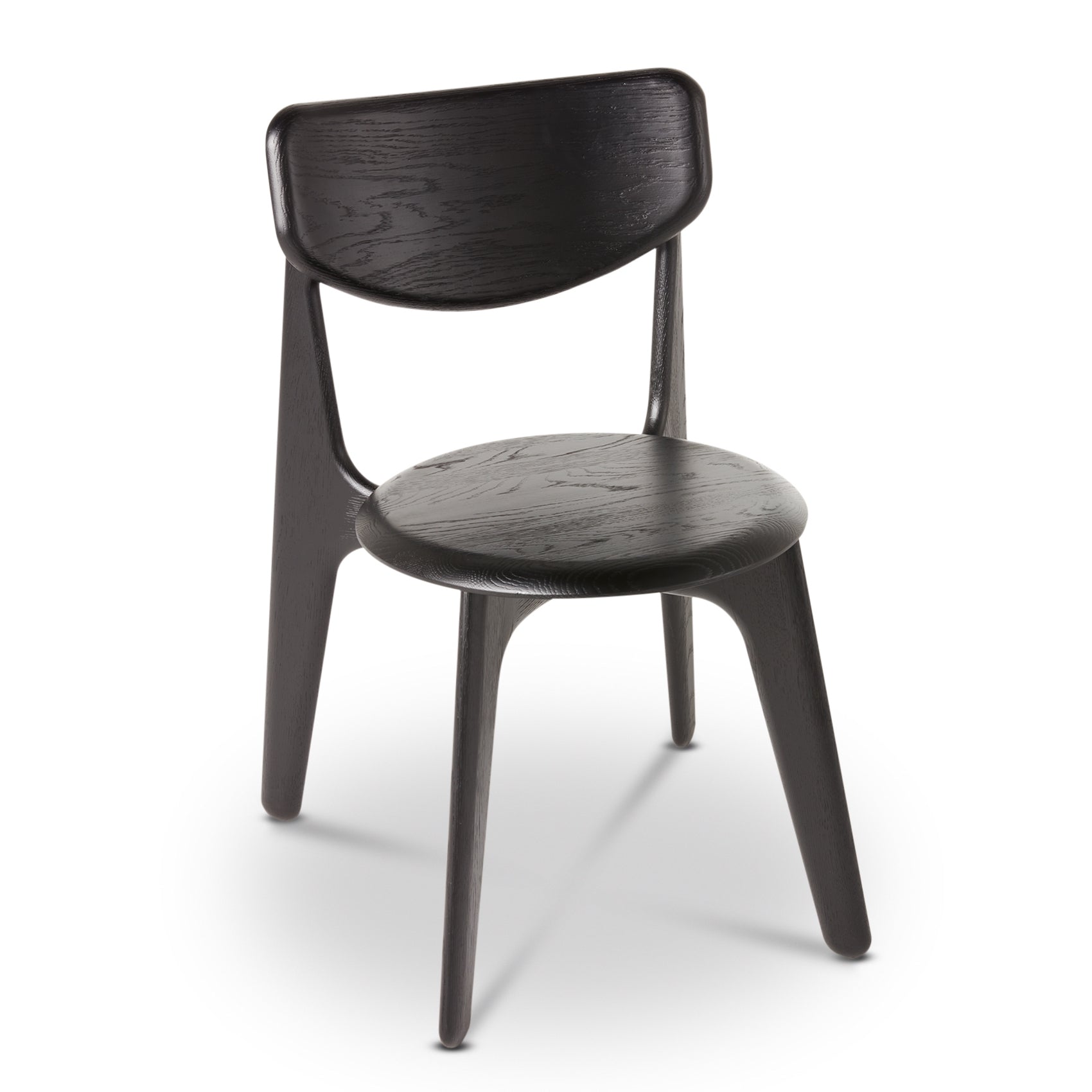 Slab Dining Chair – Black Brushed Oak