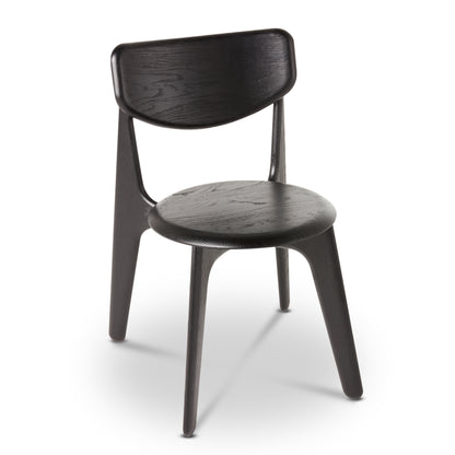 Slab Dining Chair – Black Brushed Oak