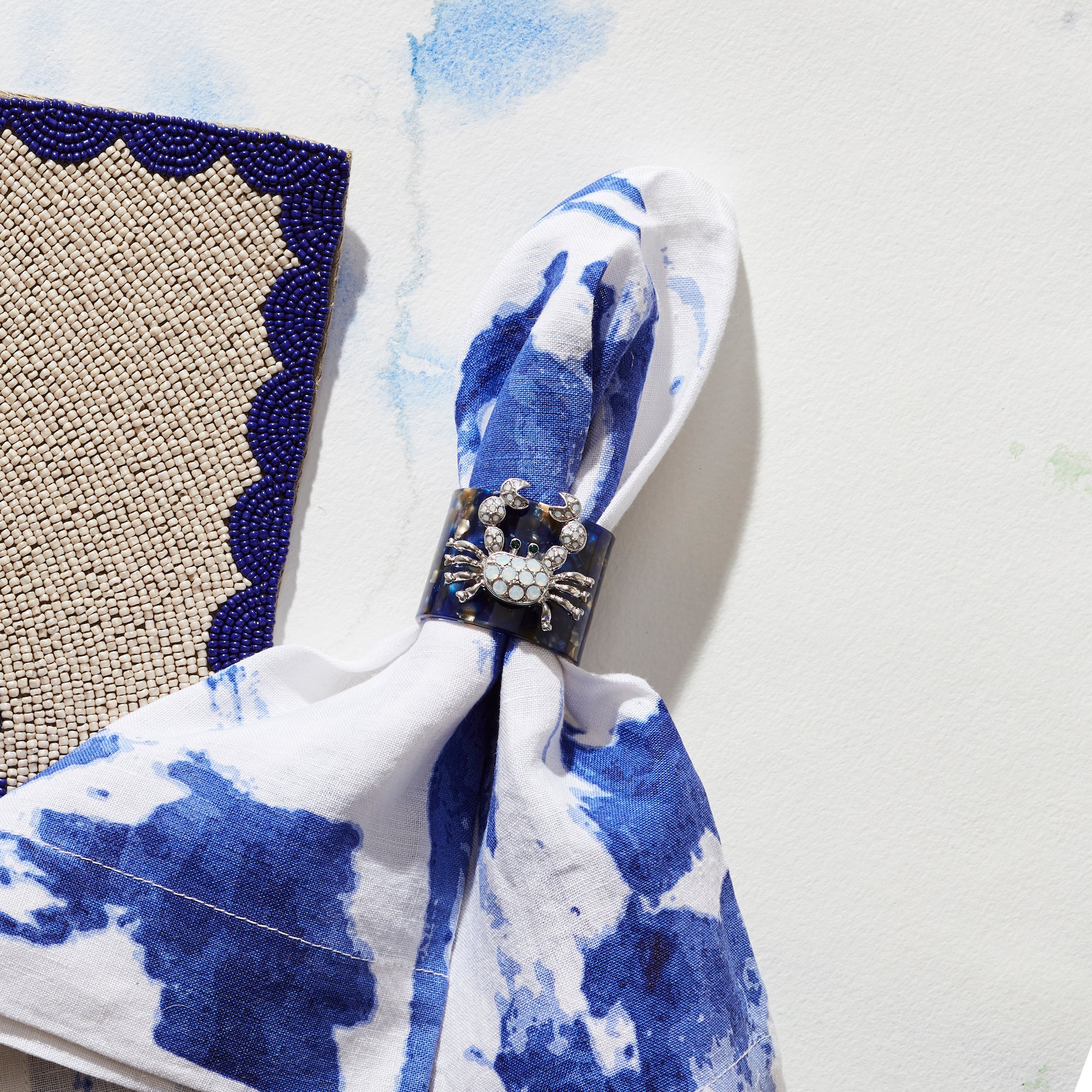 Maritime Tischdekoration mit Krabbenmotiv von Joanna Buchanan