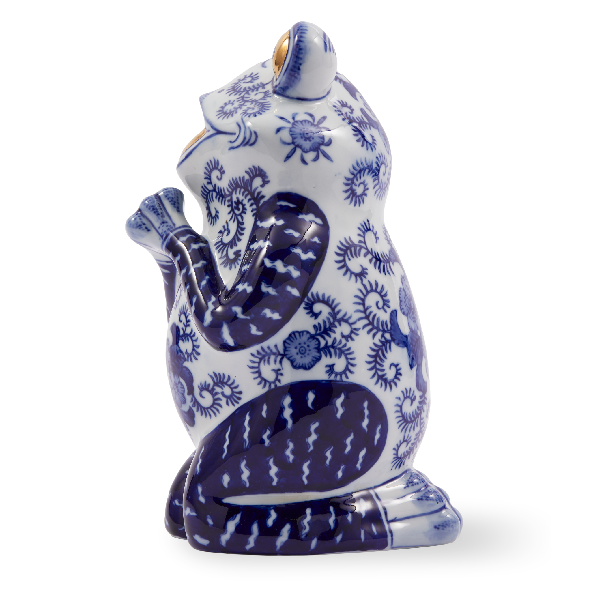 Seitenansicht des FROG PIGGY BANK mit verspieltem Design