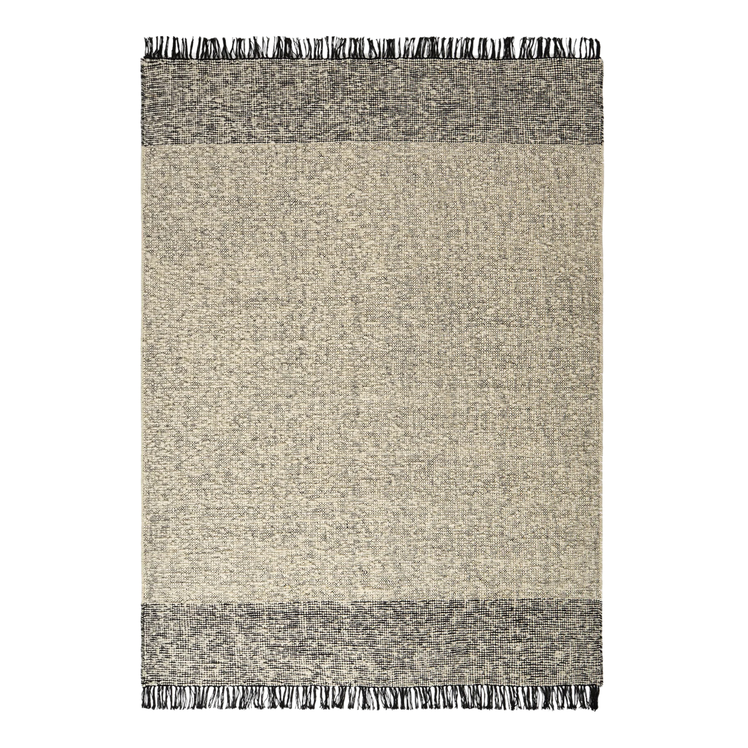 Der Teppich als zentrales Interior Element in einem minimalistischen, modernen Wohnraum.