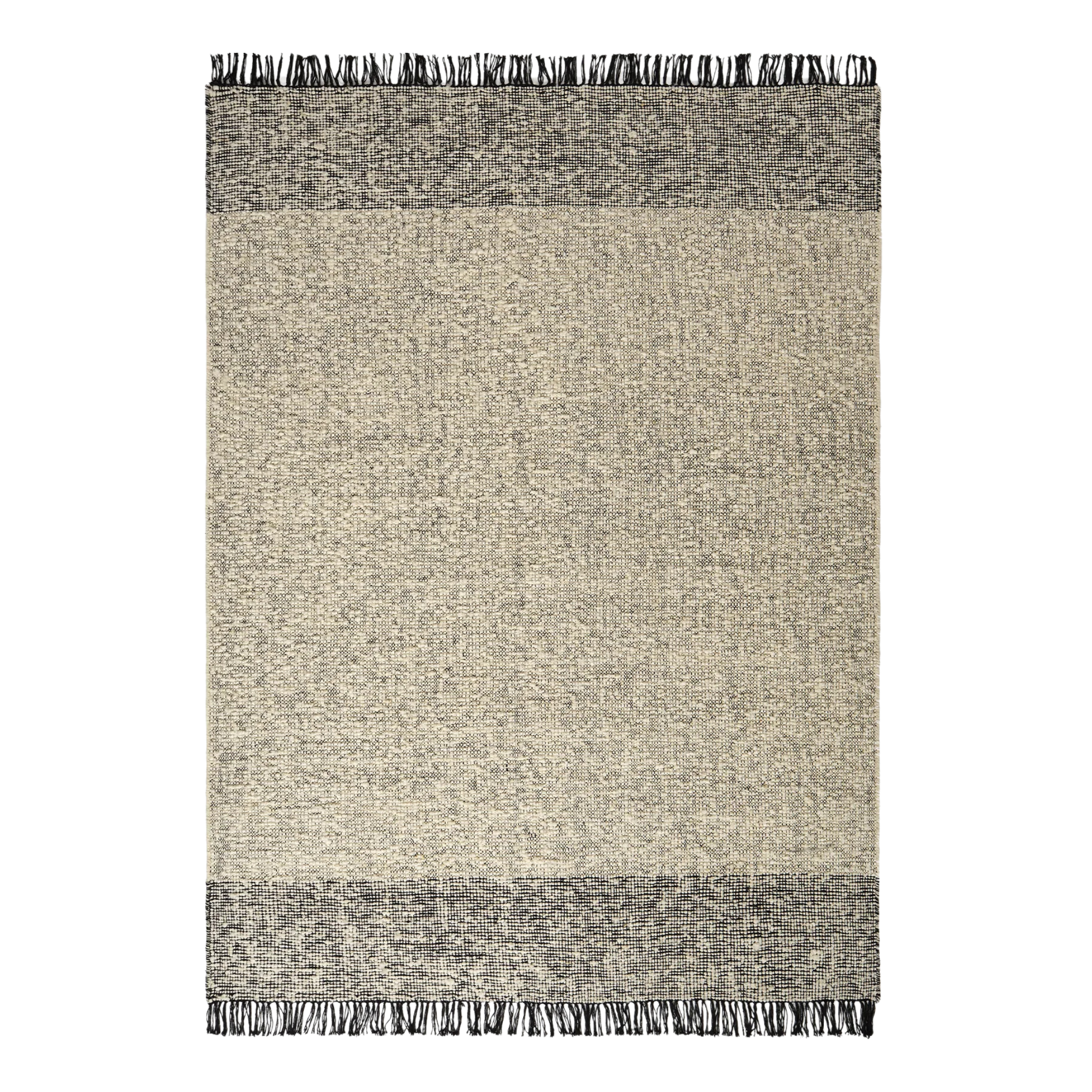 Der Teppich als zentrales Interior Element in einem minimalistischen, modernen Wohnraum.