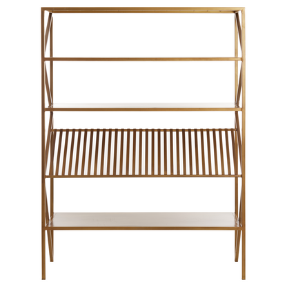 Hochwertiges Standregal "Ezra" in Antik Bronze, Design von Light &amp; Living.