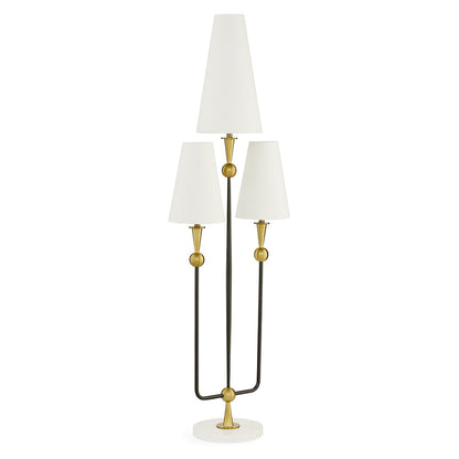 Stehlampe CARACAS CACTUS in weiß/gold von Jonathan Adler