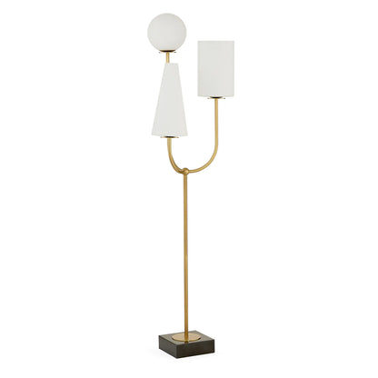 Stehleuchte PARADISO gold, marmor von Jonathan Adler