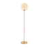 Stehleuchte MEDINA gold Perle Ø30x160 cm Rauchglas