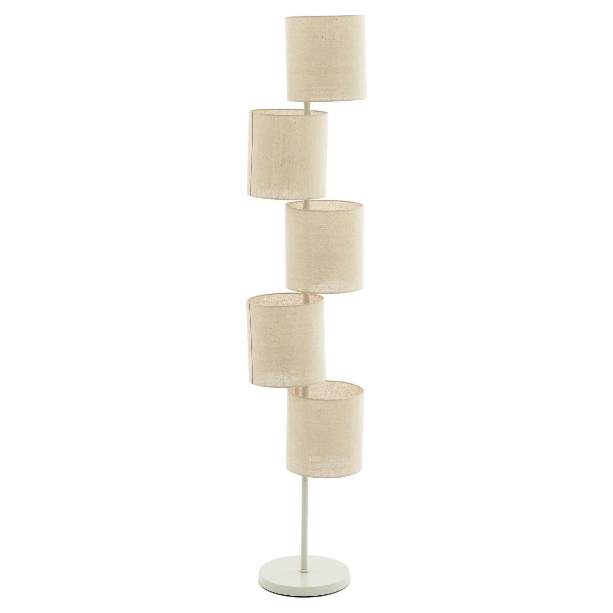 Stehleuchte Ø32x155,5 cm BENIGNO beige im modernen Wohnraum