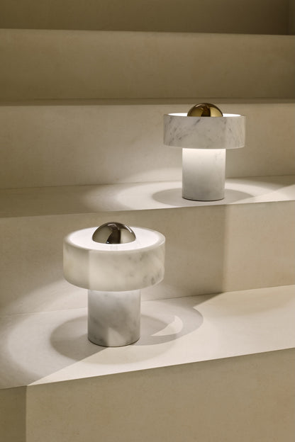 Tischleuchten LED portable Stone aus Marmor von Tom Dixon