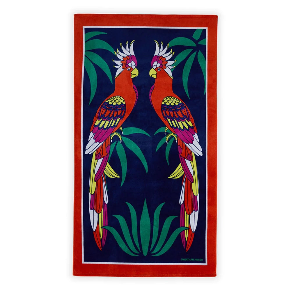 Strandtuch PARROTS 100x178cm von Jonathan Adler