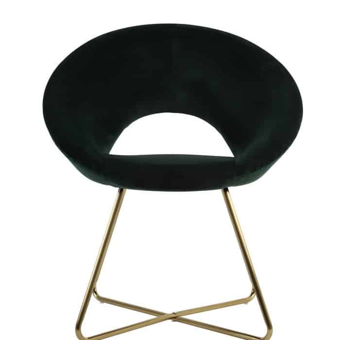 Stuhl CHARLIE Grün Samt