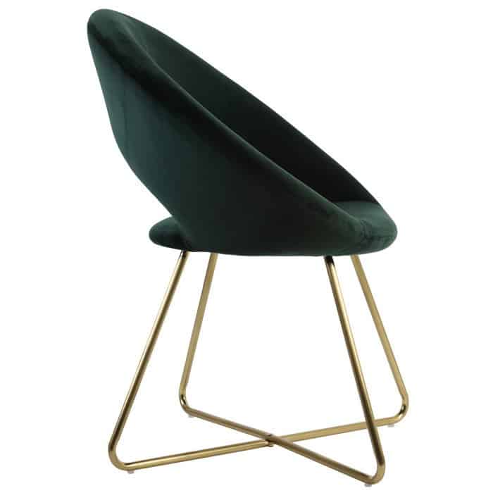Stuhl CHARLIE Grün Samt