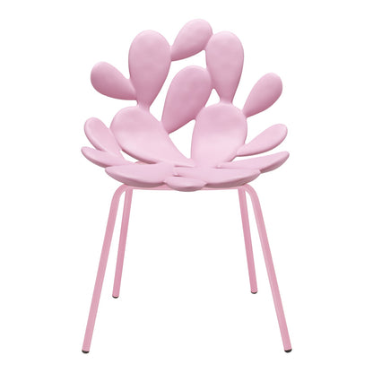 Pinkes 2er-Set FILICUDI Stühle mit kaktusähnlicher Rückenlehne