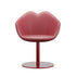 Esszimmerstuhl XOXO in rotem Leder von Qeeboo