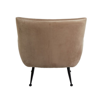 Sessel VINSTRAS Samt hell braun