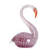 Dekofigur SWAN Glas rosa 13 × 8 × 20 cm