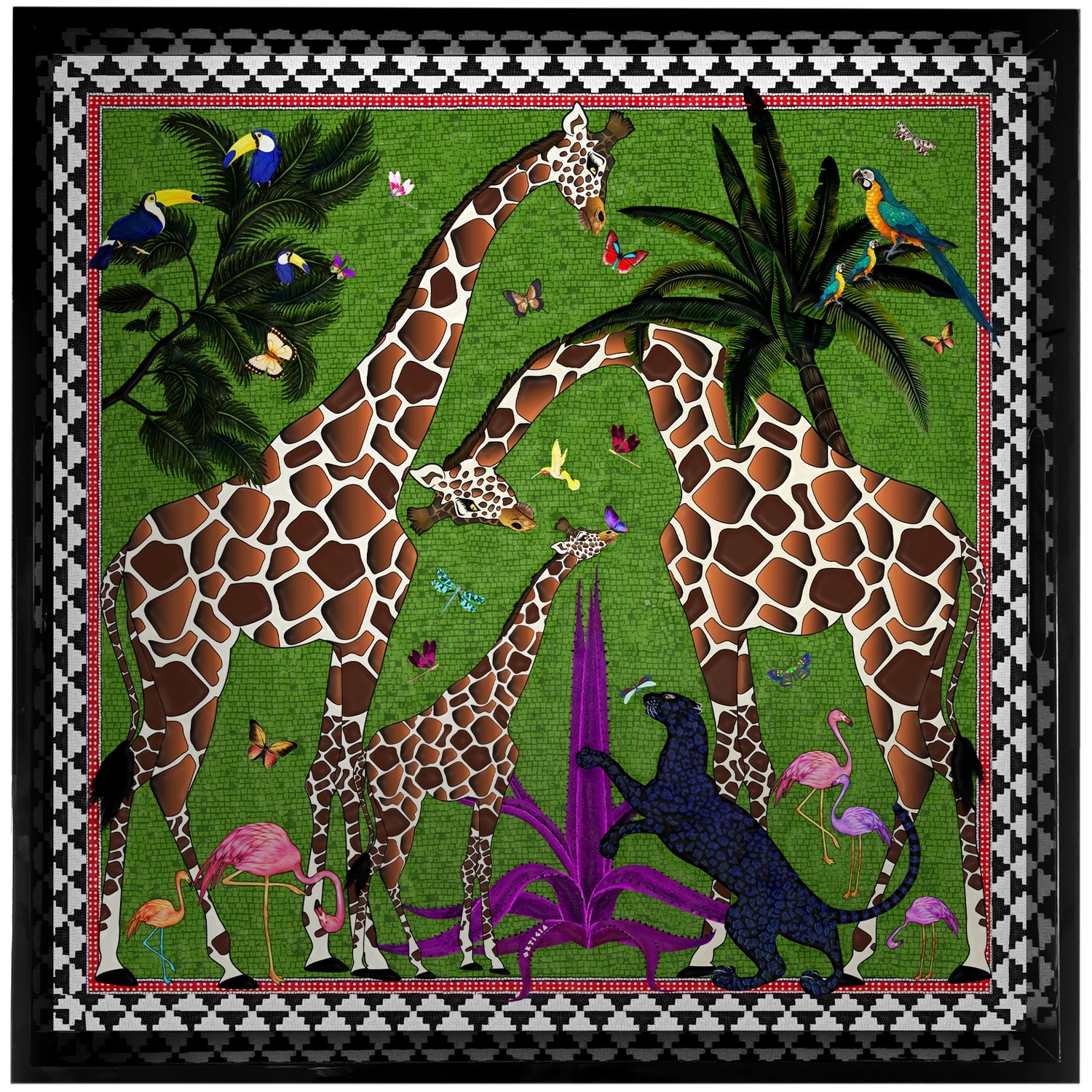 Lacktablett Giraffe von Ortigia Sicilia