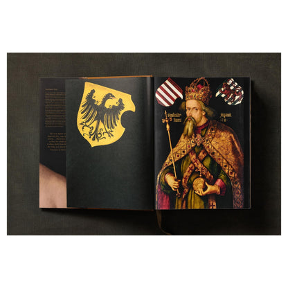 Hochwertiger Druck der Titelseite der Dürer-Monografie.