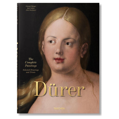 Nahaufnahme des gemalten Dürer-Porträts auf dem Buchcover.