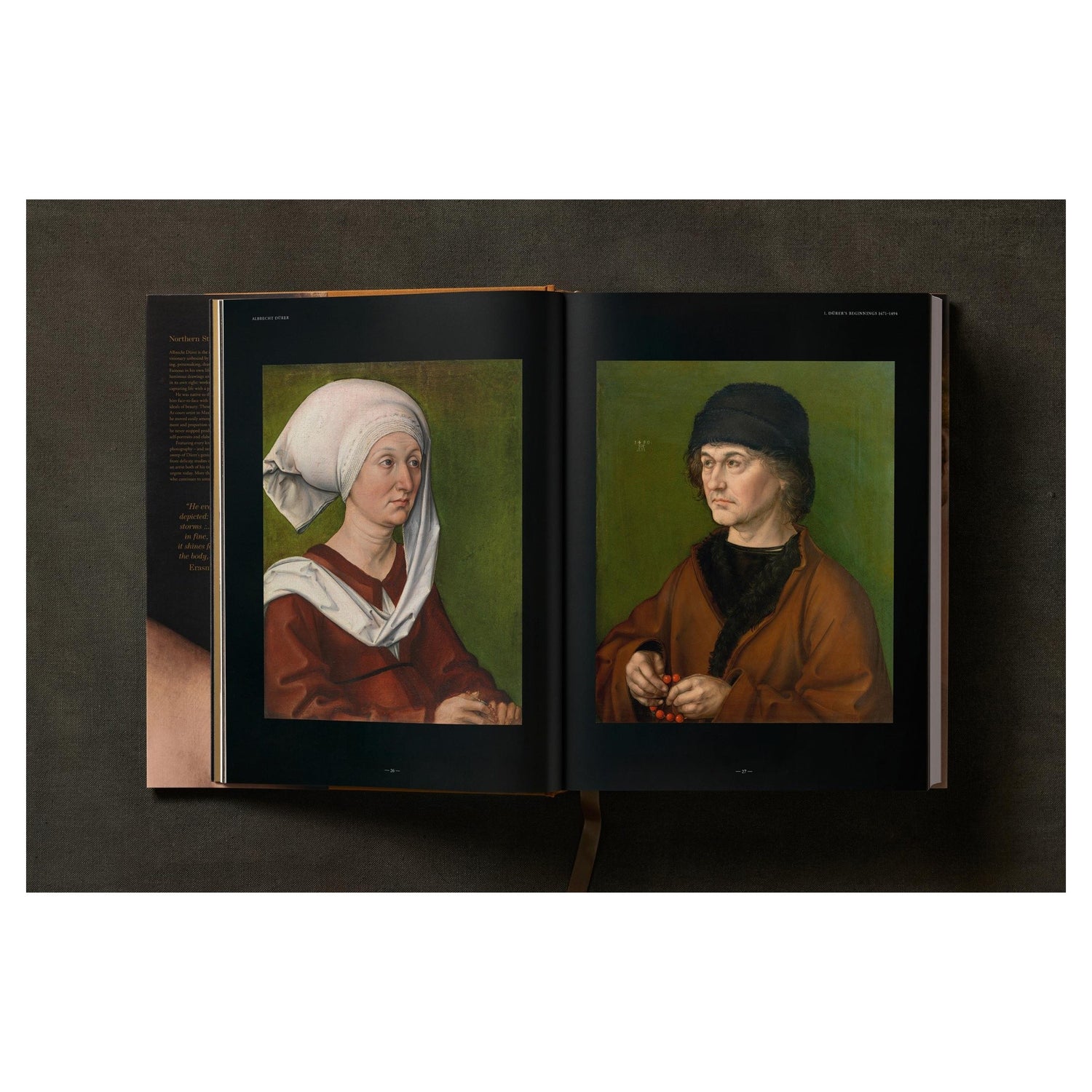 Dürer-Kunstband mit klassischer Renaissanceabbildung.