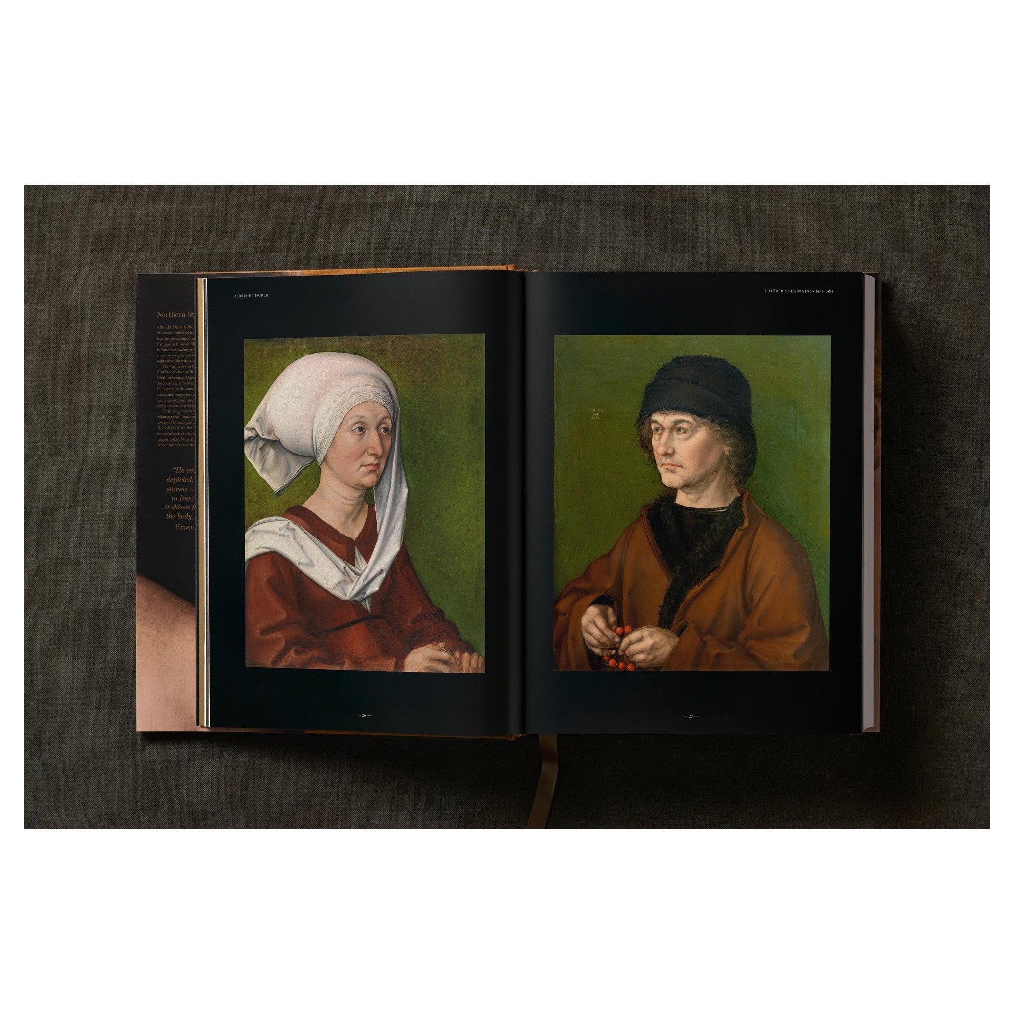 Dürer-Kunstband mit klassischer Renaissanceabbildung.