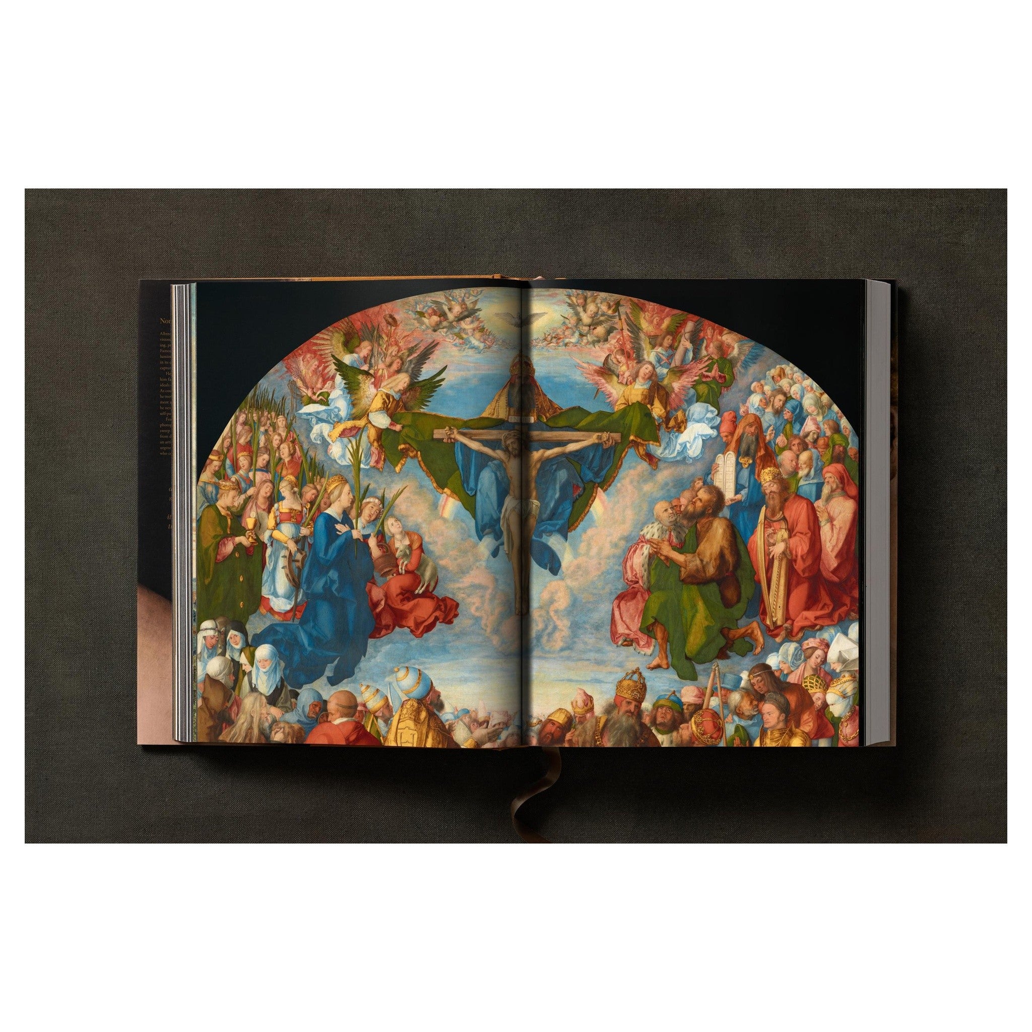 Perspektive leicht von oben auf das Dürer-Buch.