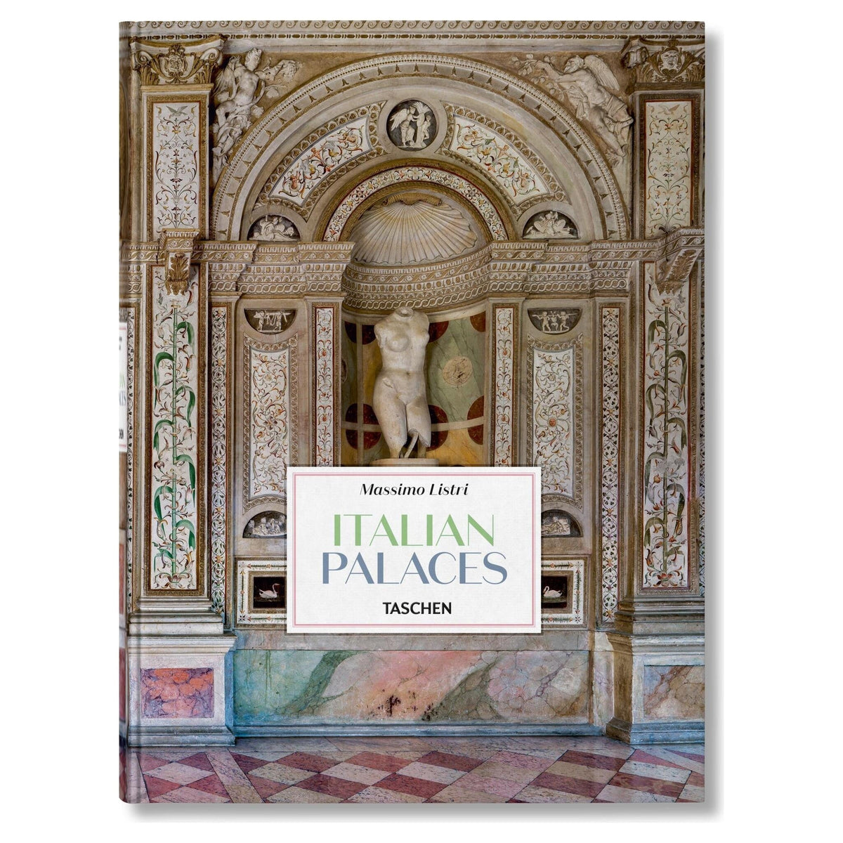 Großformatiges Fotobuch mit Palastmotiven und historischem Flair auf dem Umschlag.