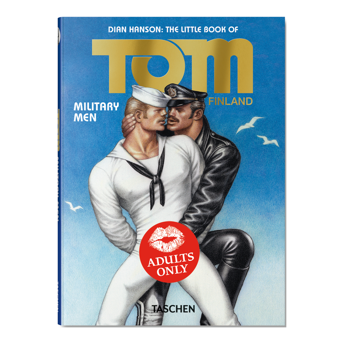 Cover des Buches The Little Book of Tom Military Men mit militärischen Figuren von Tom of Finland